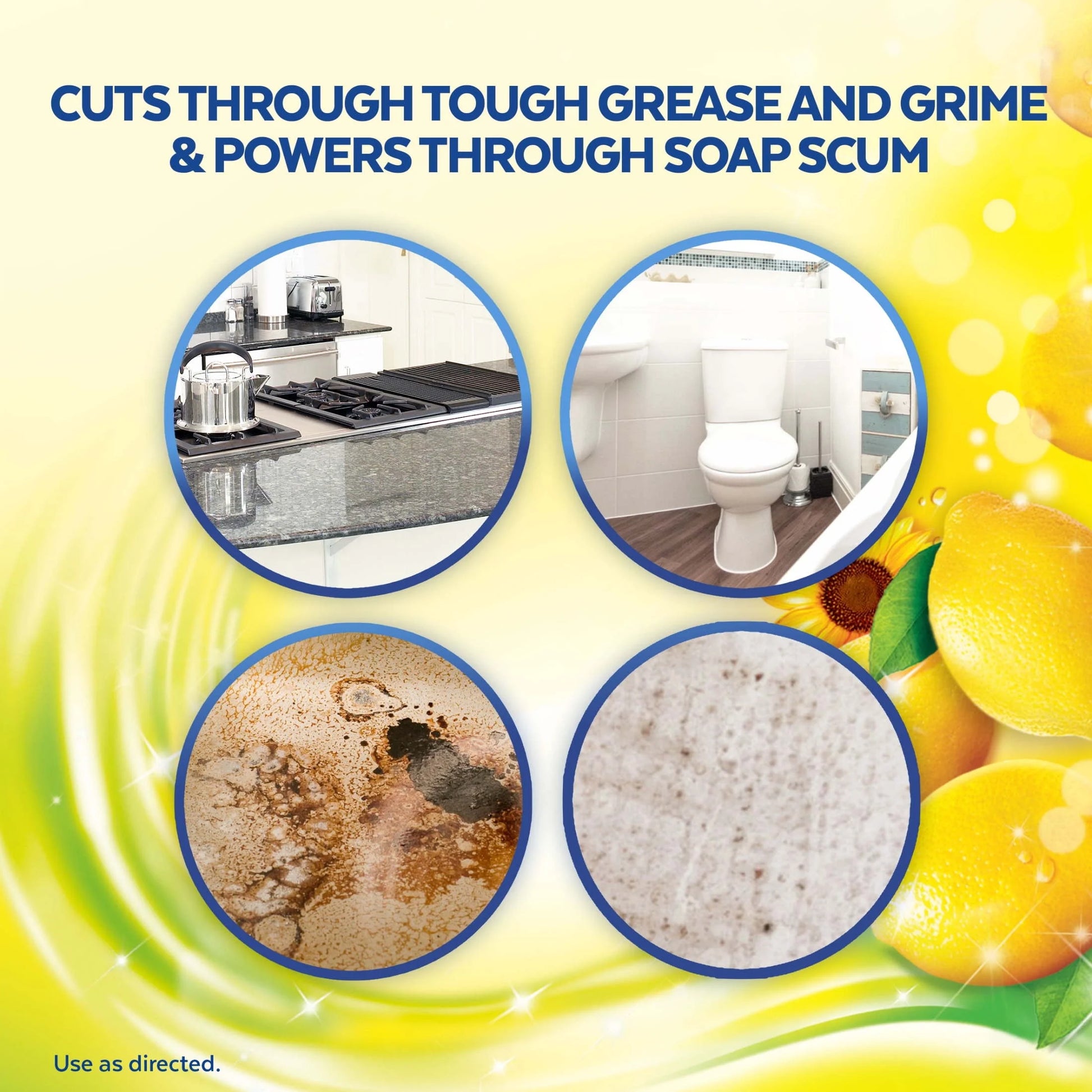 Power Clean Multi-Surface Cleaner, 2X Concentrated Pour, 48 Fl Oz