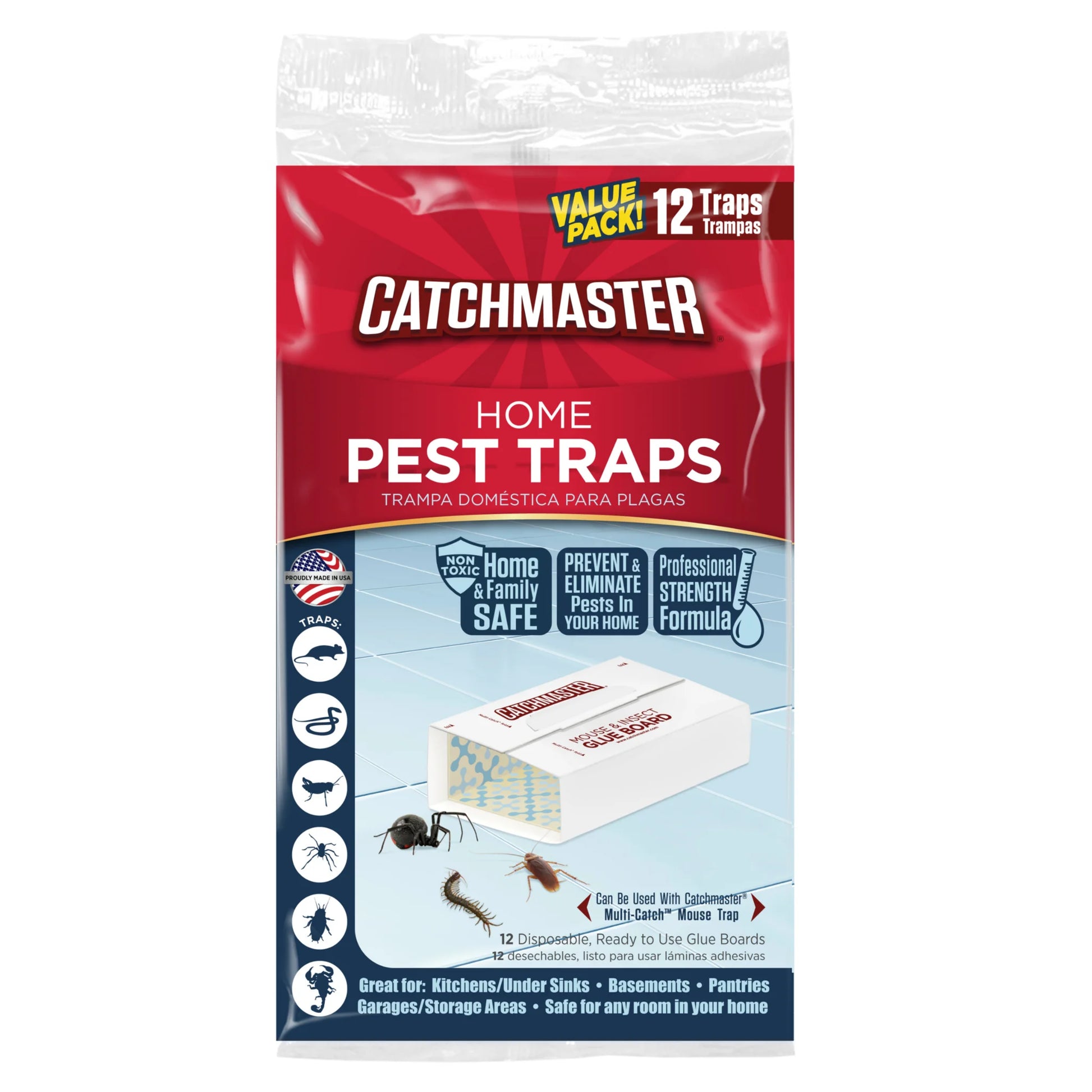 Value Pack Solid Home Pest Traps 12 Count