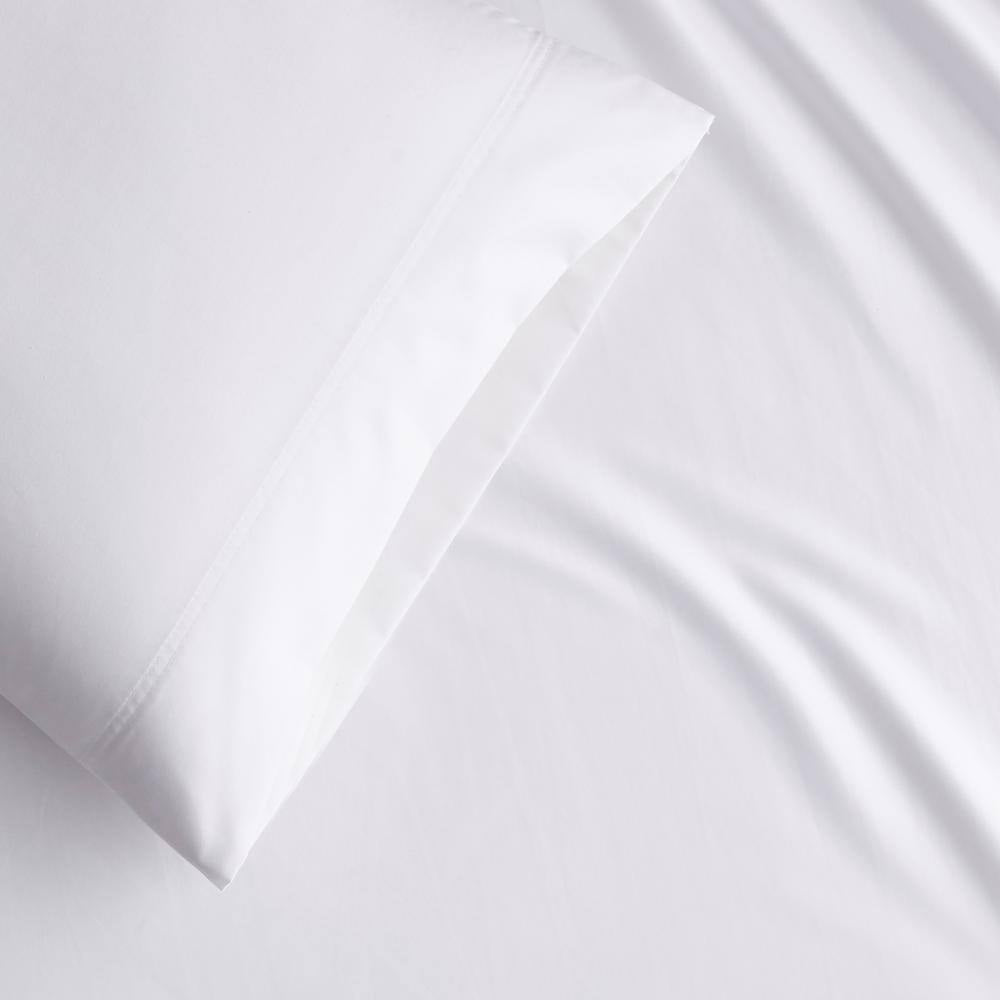 Company Cotton Stone Gray Solid 300-Thread Count Wrinkle-Free Sateen Full Duvet Cover