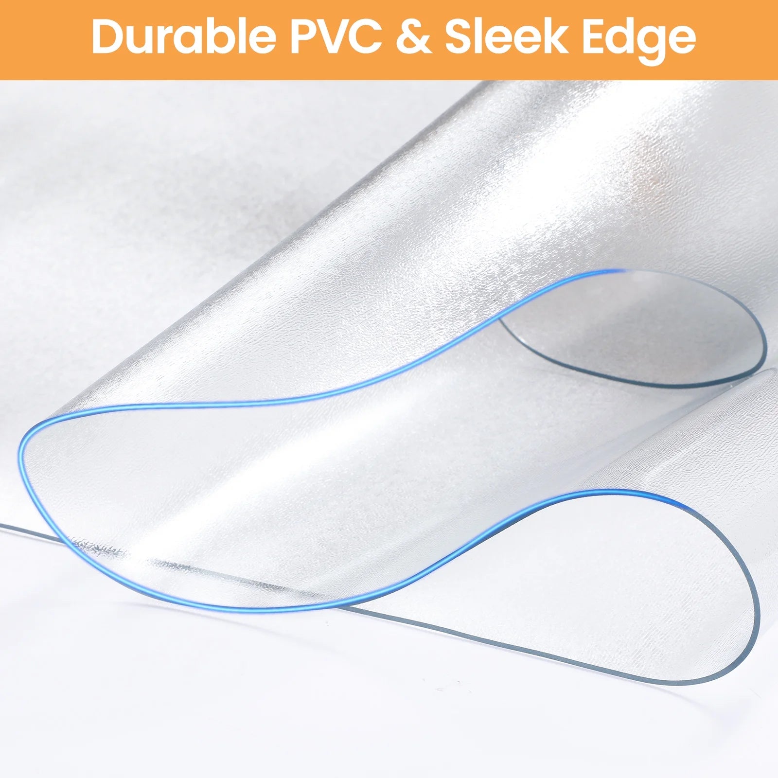 Chair Mat for Hardwood Floor,  48"×36" PVC Computer Chair Mat, Office Floor Protector for Rolling Chair, Clear