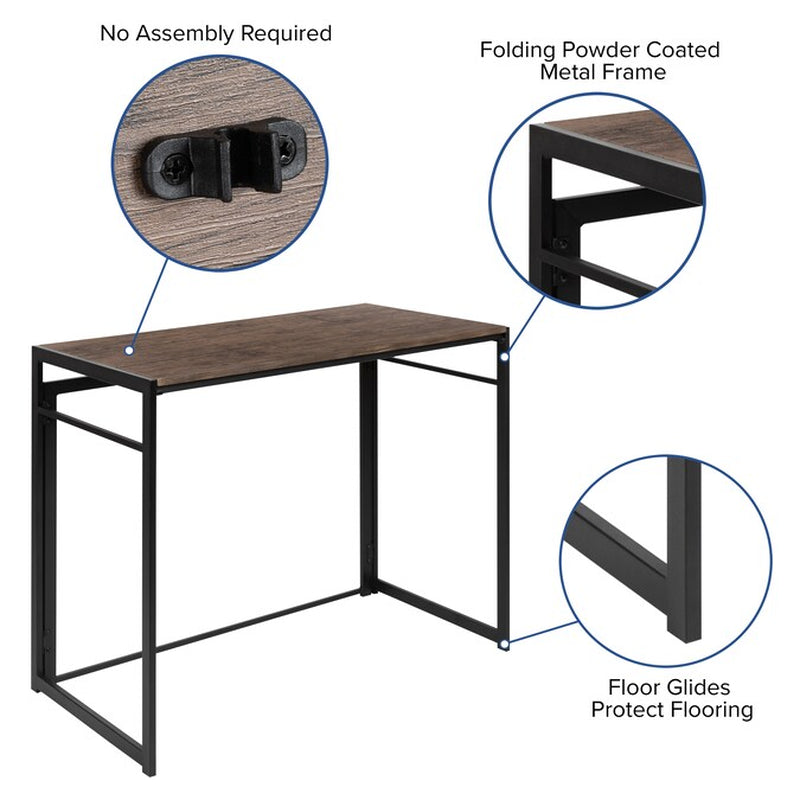 Brown Modern/Contemporary Computer Desk 39.5-In