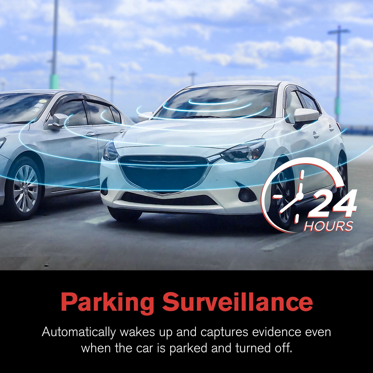 Roadcam Mirror 1080P Mirror Mount Dash Cam, Universal Compatibility with Smart G-Sensor, 4.7" Monitor, Adjustable Lens, Wide Angle View, BT533147