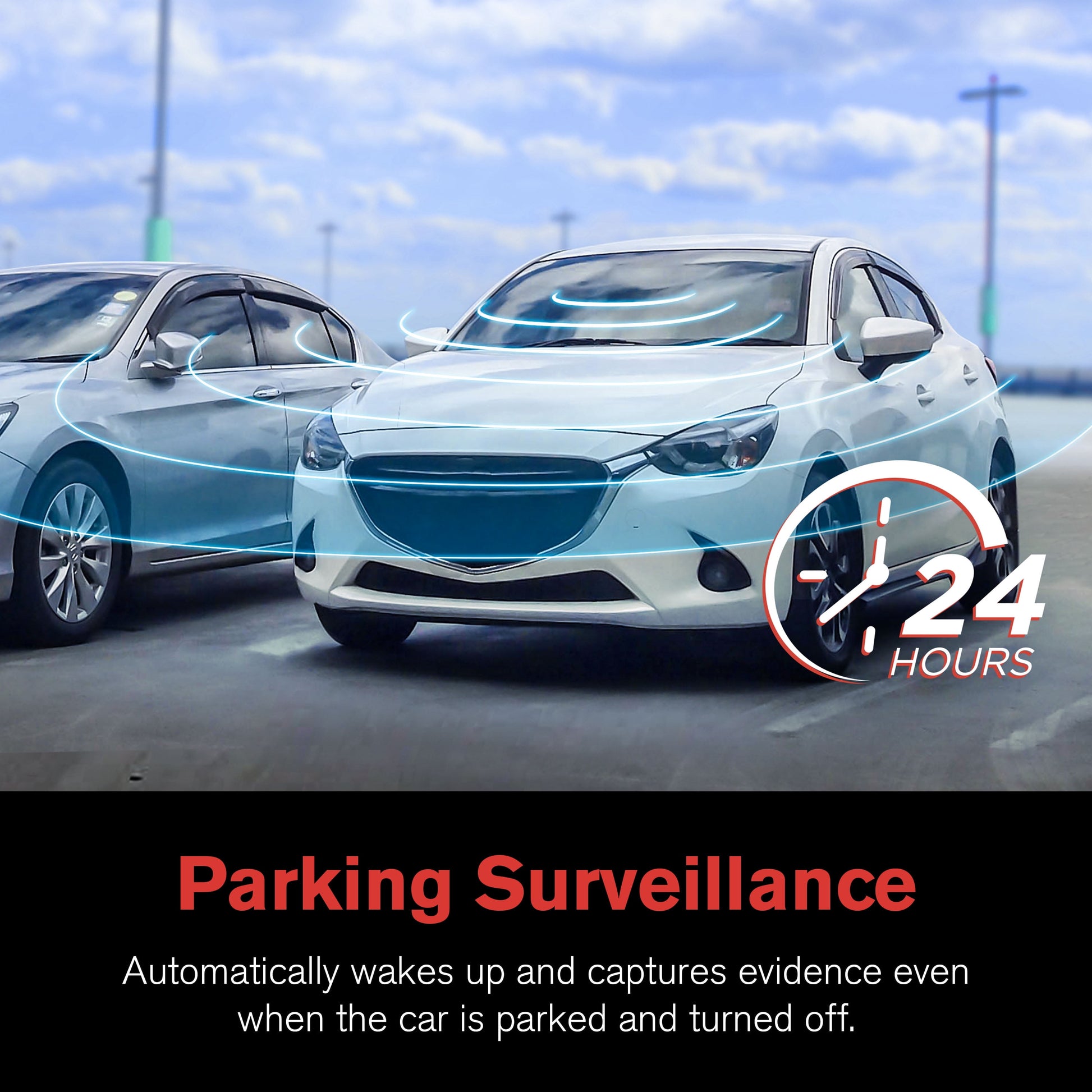Roadcam Mirror 1080P Mirror Mount Dash Cam, Universal Compatibility with Smart G-Sensor, 4.7" Monitor, Adjustable Lens, Wide Angle View, BT533147
