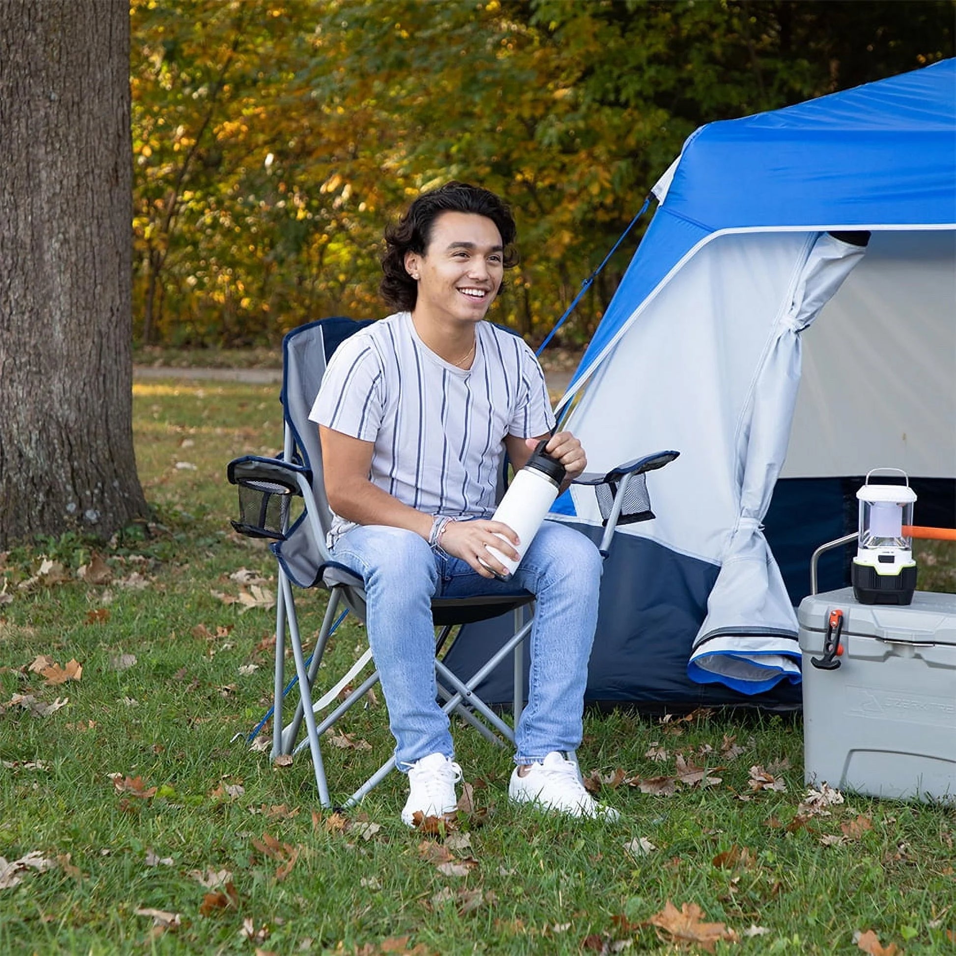 Oversized Quad Camping Chair, Blue Cove