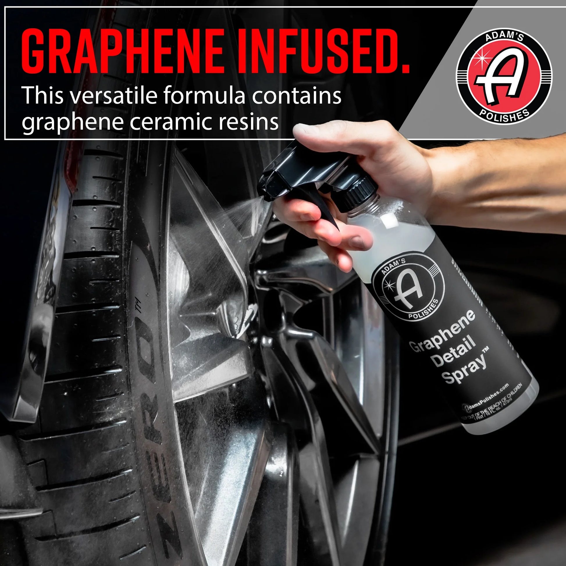 (2 Pack) Adam’S Polishes Graphene Detail Spray, 16Oz