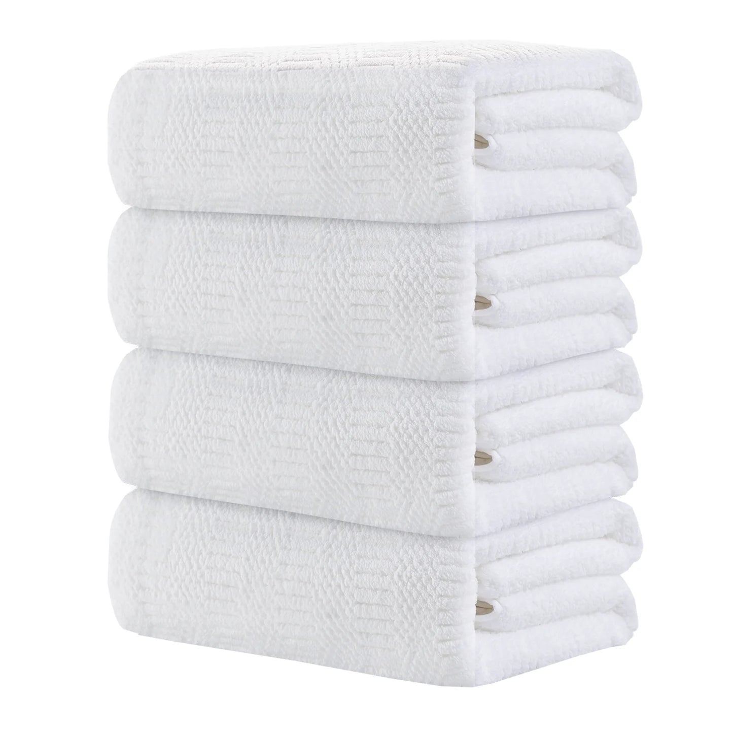 Bathroom Towel Set Dark Gray 4-Piece 700GSM Ultra Microfiber Bath Towel Set for Adult, Child and Senior