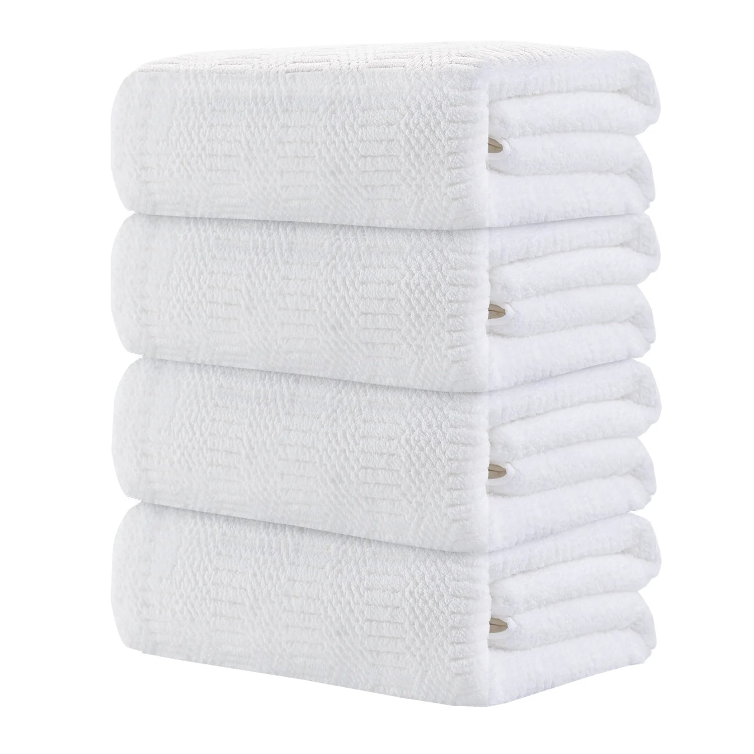 Bathroom Towel Set Dark Gray 4-Piece 700GSM Ultra Microfiber Bath Towel Set for Adult, Child and Senior