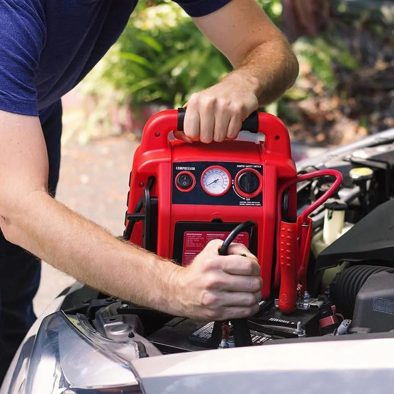 Jumpboost V6 Air Automotive Jump Starters with Air Compressor and LED Worklight, 12.5 Lbs