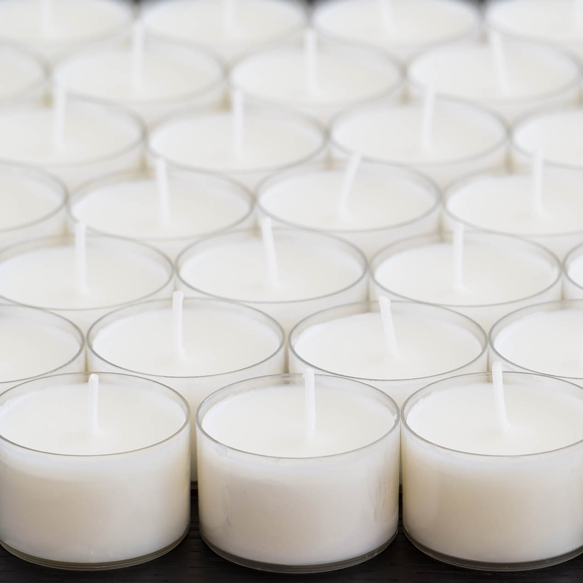 Stonebriar Unscented Long Burning Clear Cup Tealight Candles with 8 Hour Burn Time, 48 Pack, White