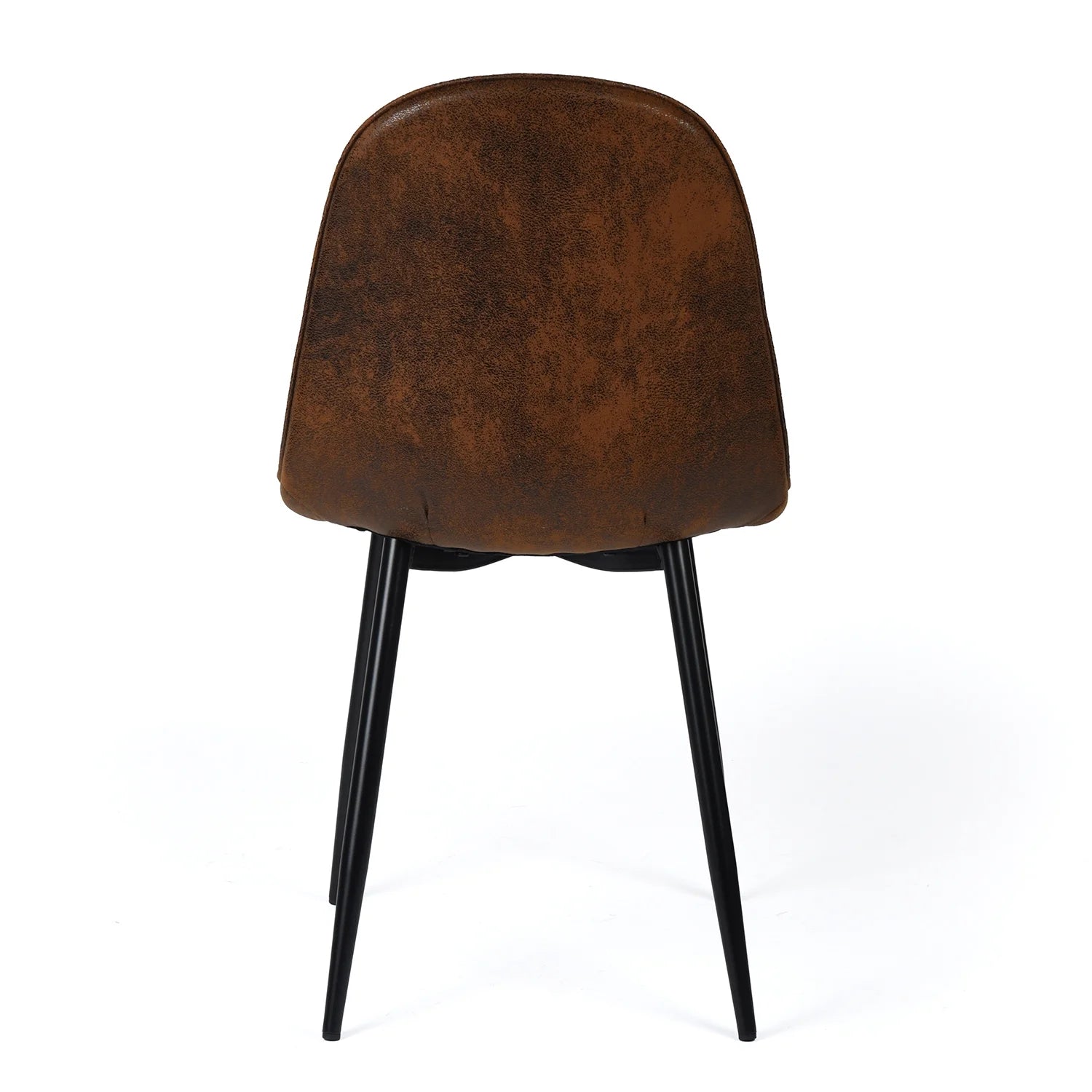 Set of 4 Upholstered Suede Dining Chairs for Family Dining Room or Restaurant