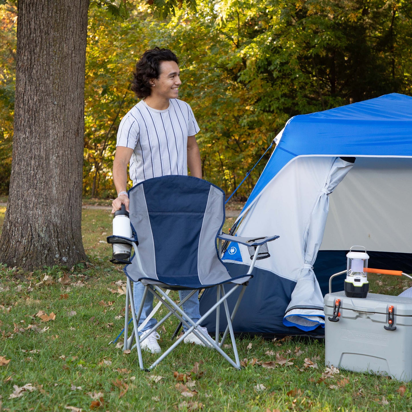 Oversized Quad Camping Chair, Blue Cove