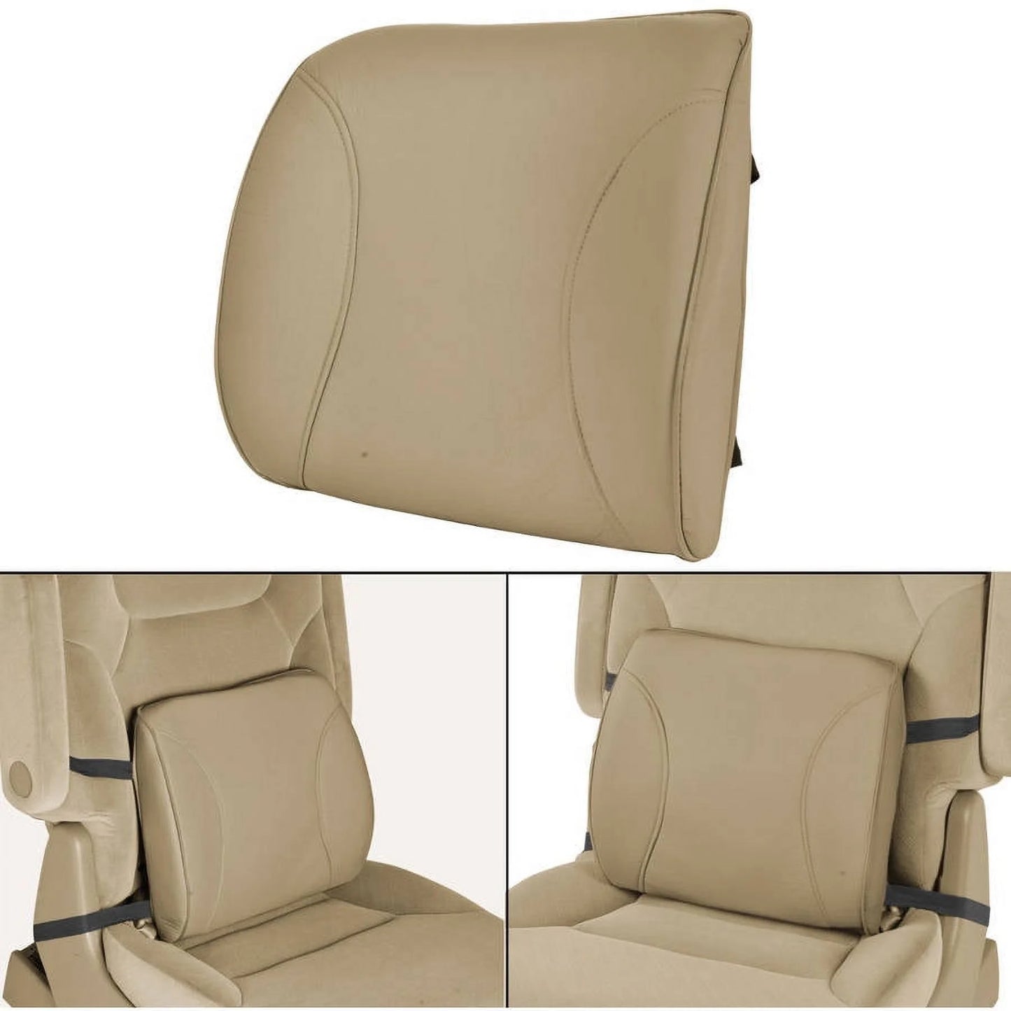 BS-300-BG Lumbar Back Support, Portable Orthopedic Back Support Memory Foam