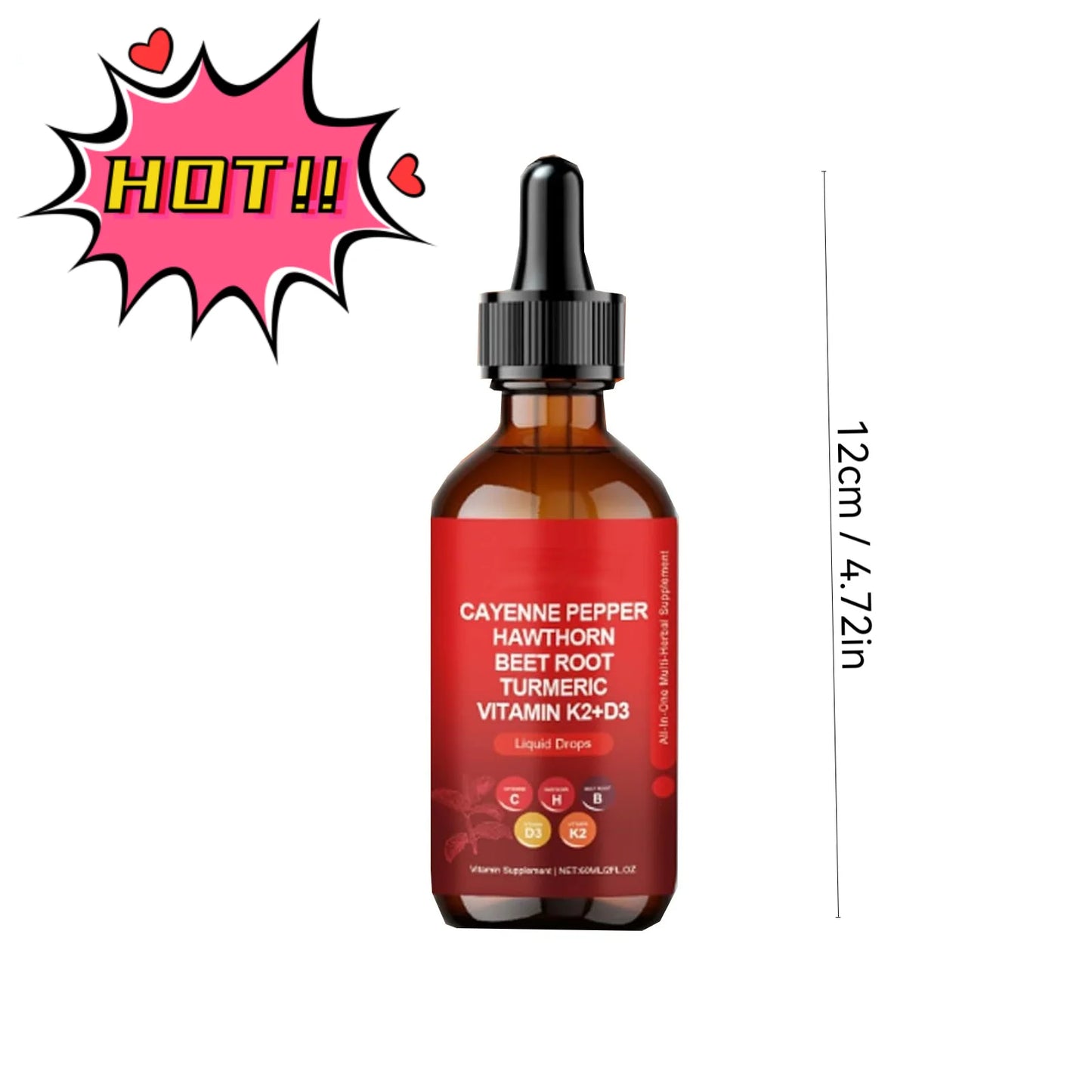 Capsicum Extract Capsicum Drops Organic Beetroot Drops 60Ml Cayenne Pepper Liquid
