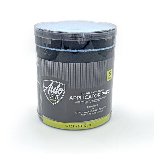 Microfiber Car Wax & Polish Applicator Pads, Edgeless Design, 5 Pack