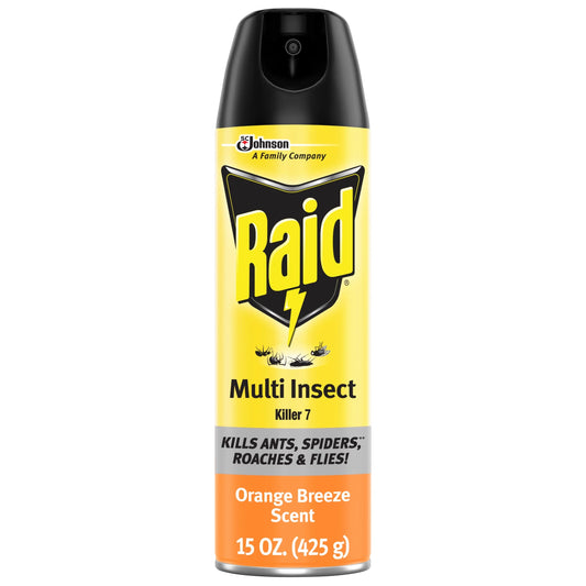 Multi Insect Killer 7, Bug Killer Spray, Orange Breeze Scent, 15 Oz