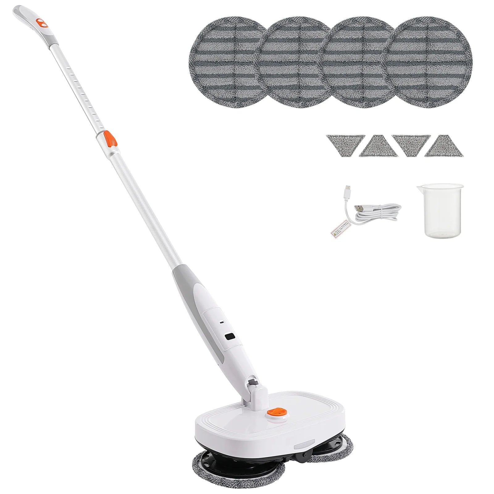Cordless Electric Mop Electric Spin Mop with LED Headlight and Water Spray
