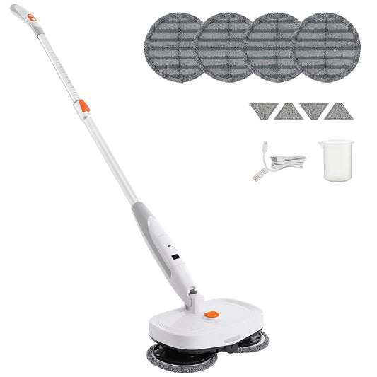 Cordless Electric Mop Electric Spin Mop with LED Headlight and Water Spray