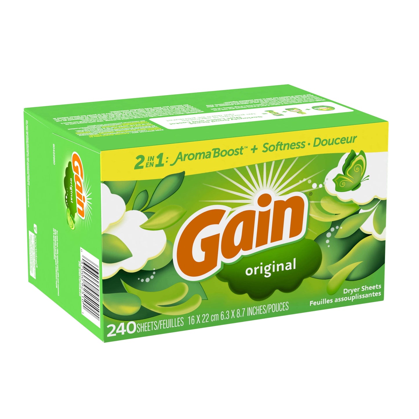 Fabric Softener Dryer Sheets, Original Scent, 240 Count