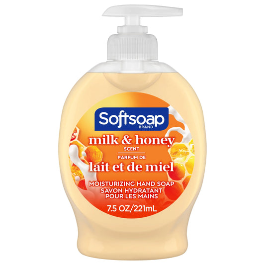 Liquid Hand Soap, Kitchen and Bathroom Hand Soap, Milk and Honey, 7.5 Fluid Ounce