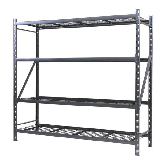 by Shin Crest Steel 4-Tier Storage Rack 72"H X 24"D X 77"W, 1000Lb per Shelf