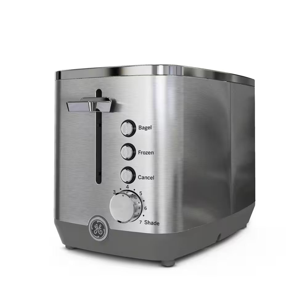 2-Slice Stainless Steel Wide Slot Toaster with 7 Shade Settings