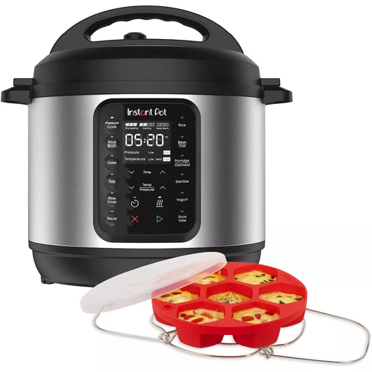 Instant Pot Pressure Cooker Bundle: Exclusive Bonus Silicone Pan with Lid