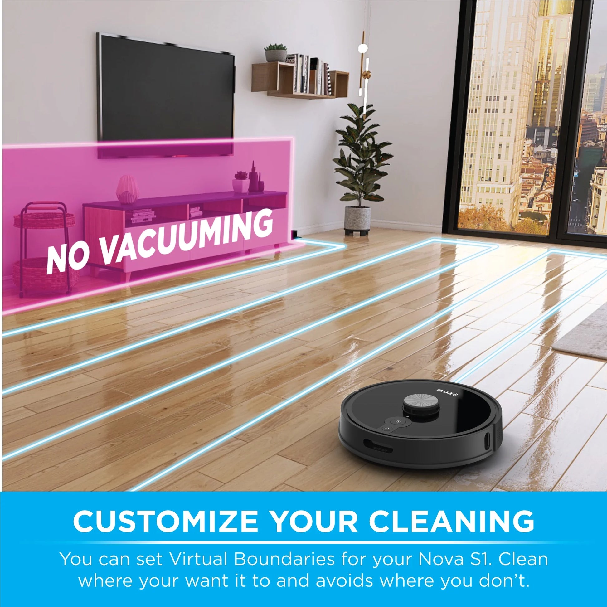 Autovac Nova S1 Robot Vacuum with LIDAR Navigation, 150 Min Runtime, 2700Pa Suction, New