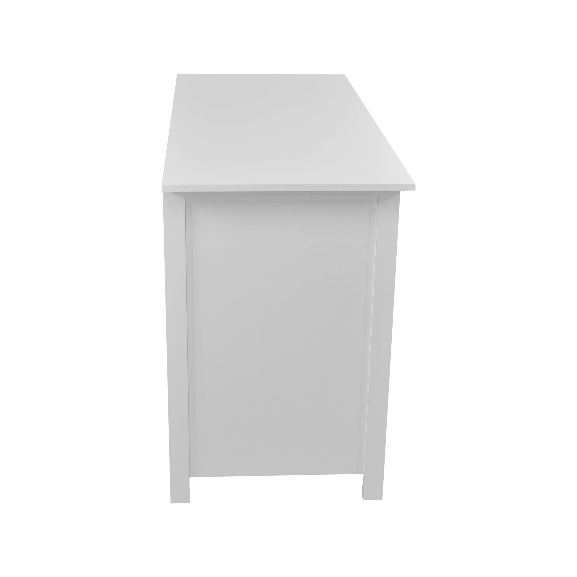 Contemporary 3-Drawer Computer Desk, White