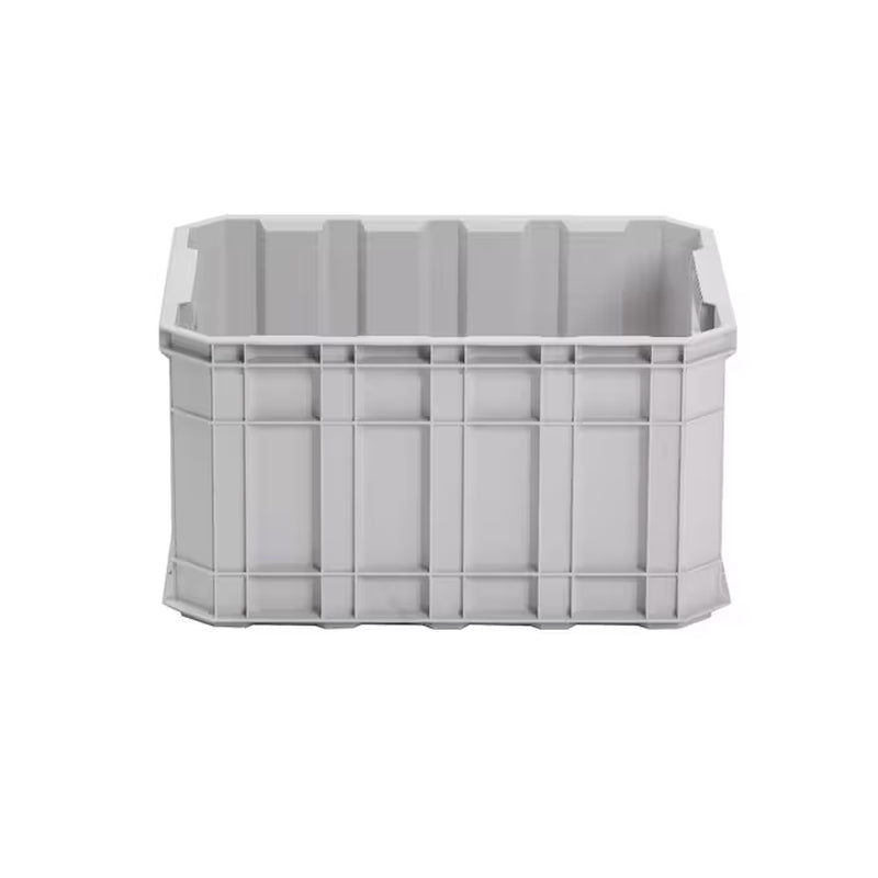 Grey Heavy Duty Stackable Tote Medium 8.5 -Gallons ( 34 -Quarts ) 