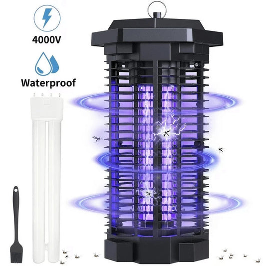 Bug Zapper for Outdoor and Indoor, 4000V Waterproof High Powered Electric Mosquito Zappers Killer, Insect Fly Trap for Home Backyard Patio