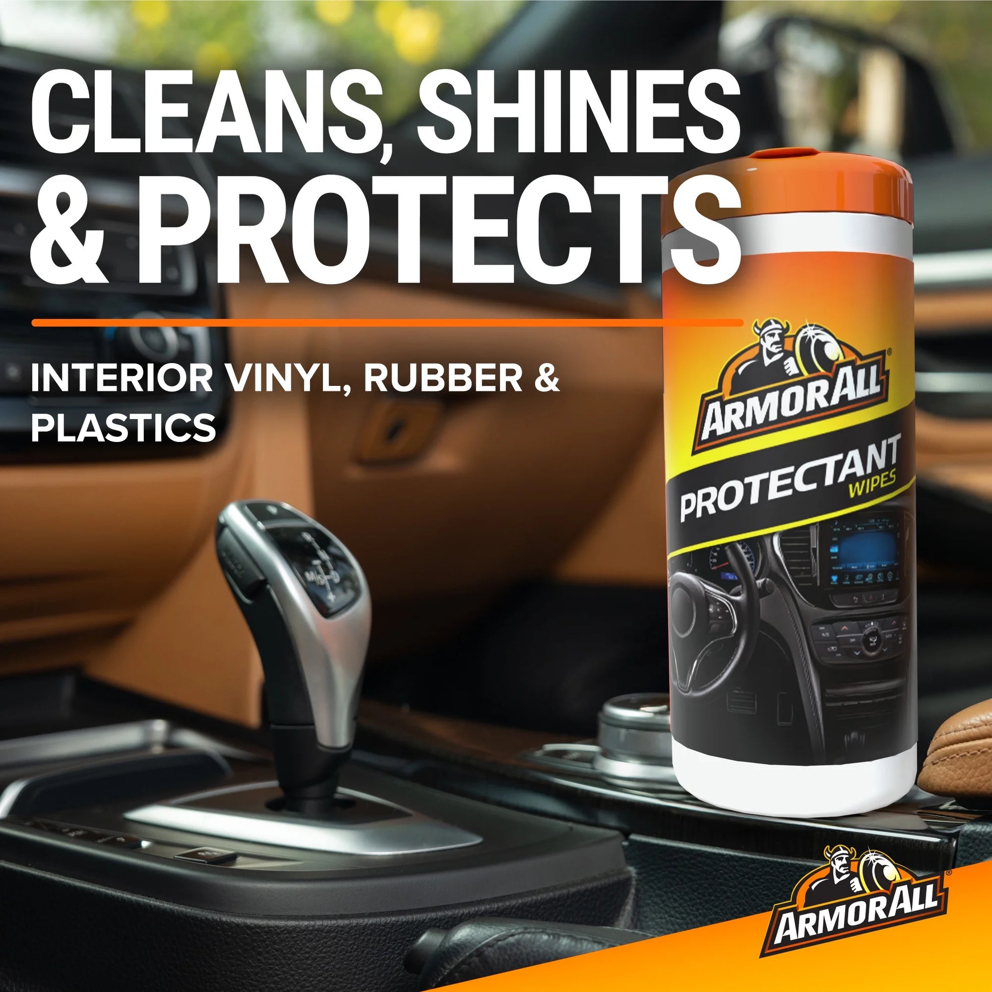 (2 Pack)  Car Interior Protectant Wipes, 30 Count