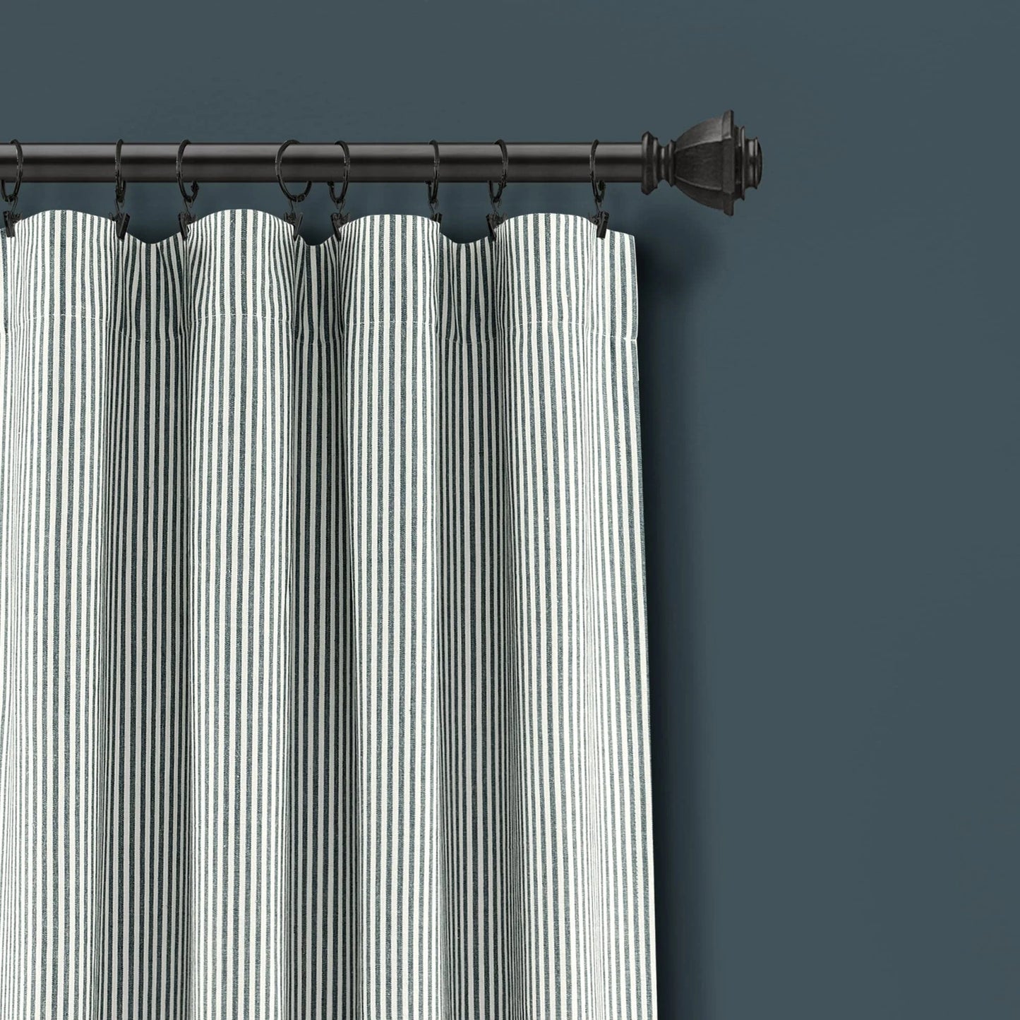 Tucker Stripe Window Curtain Panels - Gray - 84 X 40